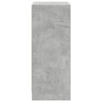 vidaXL Buffet avec LED gris béton 77x34x85 cm bois d'ingénierie