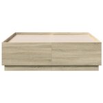 vidaXL Cadre de lit sans matelas chêne sonoma 140x190 cm