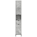 vidaXL Meuble de salle de bain haut Gris béton 31.5 x 33 x 190 cm