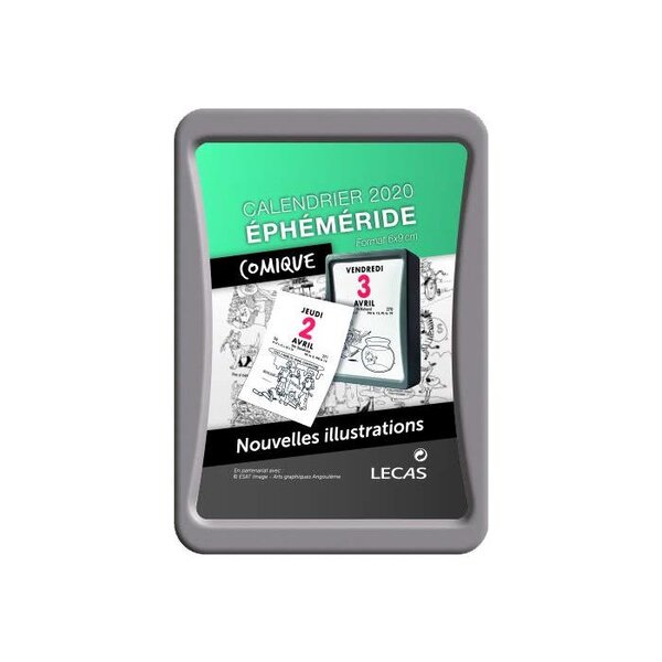 Bloc éphéméride Comique 6 x 9 cm à coller LECAS