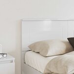 vidaXL Tête de lit Blanc Brillant 120 cm Bois d'ingénierie