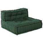 vidaXL Canapé modulaire vert 70x70x54 tissu