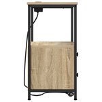 vidaXL Cabinet de chevet avec tiroir Chêne Sonoma 40 x 31 x 60 cm