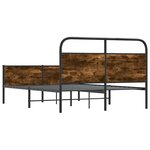 vidaXL Cadre de lit sans matelas 135x190 cm chêne sonoma