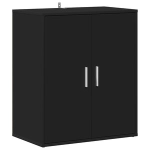 vidaXL Armoire à chaussures Noir 60x35x70 cm Bois d’ingénierie