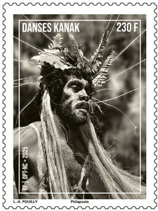 Timbre Nouvelle Calédonie - Danses kanak