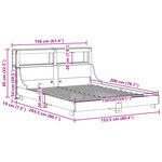 vidaXL Cadre de lit sans matelas 150x200 cm bois de pin massif