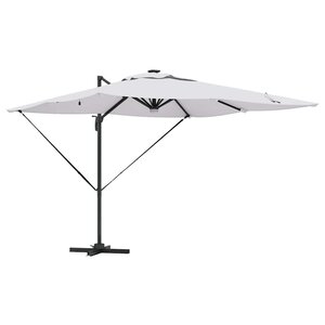 vidaXL Parasol Roma Beige 286 x 285 x 270 cm Aluminium et polyester