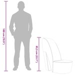 vidaXL Chaise en forme de chaussure à talon haut Rouge Similicuir