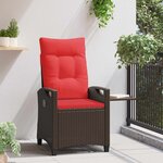 vidaXL Chaise de jardin inclinable 56 x 60 x 112 cm acier