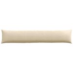 vidaXL Coussins de canapé 2 Pièces Crème 200 x 40 cm tissu
