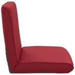 vidaXL Fauteuil de sol ajustable Bordeaux Simili cuir