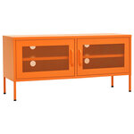 vidaXL Meuble TV Orange 105x35x50 cm Acier