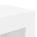 vidaXL Table d'appoint Blanc 60 x 40 x 65 cm Bois d'ingénierie