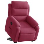 vidaXL Fauteuil inclinable Rouge bordeaux Velours