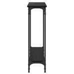 vidaXL Table console Chêne noir 75 x 22 5 x 75 cm Bois d'ingénierie