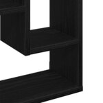 vidaXL Étagère murale en chêne noir 36 x 16 x 90 cm  bois d'ingénierie