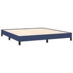 vidaXL Cadre de lit sans matelas bleu 180x200 cm tissu