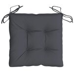vidaXL Coussins de chaise lot de 6 anthracite 50x50x7 cm tissu oxford