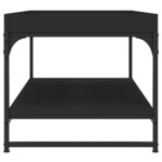 vidaXL Table basse noir 100x49x45 cm bois d'ingénierie