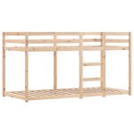vidaXL Lit superposé sans matelas bleu 80x200 cm bois de pin massif