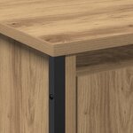 vidaXL Meuble sous évier Chêne artisanal 91x35x60 cm Bois d'ingénierie