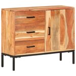 vidaXL Buffet 88x30x73 cm Bois d'acacia massif