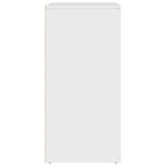vidaXL Buffet blanc 79x38x80 cm bois d’ingénierie