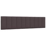 vidaXL Cadre de lit sans matelas Hanko marron foncé 200x200 cm tissu
