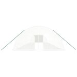 vidaXL Serre avec cadre en acier blanc 108 m² 18x6x2 85 m
