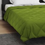vidaXL Duvet d'été simple Vert 240 x 260 cm Microfibre