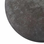 vidaXL Dessus de table Noir Ø40x2 5 cm Marbre