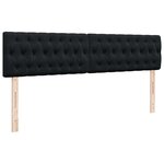 VidaXL Cadre de lit ottoman avec matelas noir 160x200 cm velours