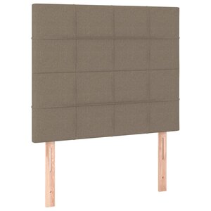 vidaXL Têtes de lit 2 Pièces Taupe 90x5x78/88 cm Tissu