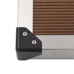 vidaXL Receveur de douche extérieur WPC Inox 110x62 cm Marron