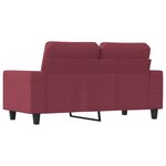 vidaXL Canapé à 2 places Rouge bordeaux 120 cm Tissu
