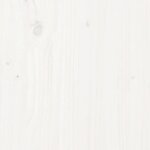 vidaXL Table d'appoint Blanc 50x50x49 cm Bois massif de pin