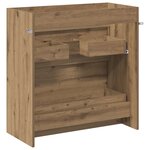 vidaXL Meuble sous lavabo de salle de bain Chêne artisanal