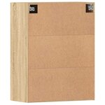 vidaXL Armoires murales 2 Pièces chêne sonoma bois d'ingénierie