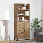 vidaXL Haut Armoire avec tiroir Chêne artisanal 69 5 x 34 x 180 cm