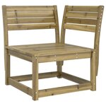 vidaXL Salon de jardin 3 Pièces bois de pin imprégné