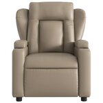 vidaXL Fauteuil inclinable Cappuccino Similicuir