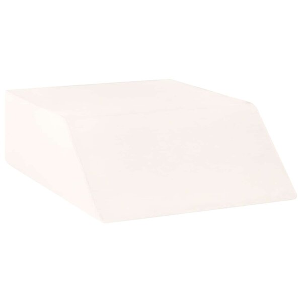 vidaXL Coussin pour les jambes Uni Blanc 63 x 52 x 19 5 cm