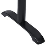 vidaXL Pieds de table de bistro 2 Pièces noir 61x8x72 cm fonte