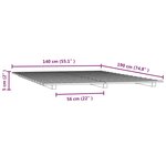 vidaXL Cadre de lit sans matelas 140x190 cm bois de pin massif