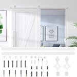 vidaXL Kit de quincaillerie de porte coulissante 200 cm Acier Blanc