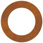 vidaXL Anneau d'arbre plat Marron Ø60 / 90 cm
