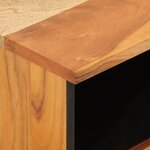vidaXL Tables de chevet 2 Pièces 40x33x46 cm Bois d'acacia massif
