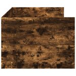 vidaXL Lit de jour avec tiroirs sans matelas chêne fumé 100x200 cm