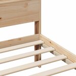 vidaXL Cadre de lit Marron 160 x 200 cm Bois massif en pin